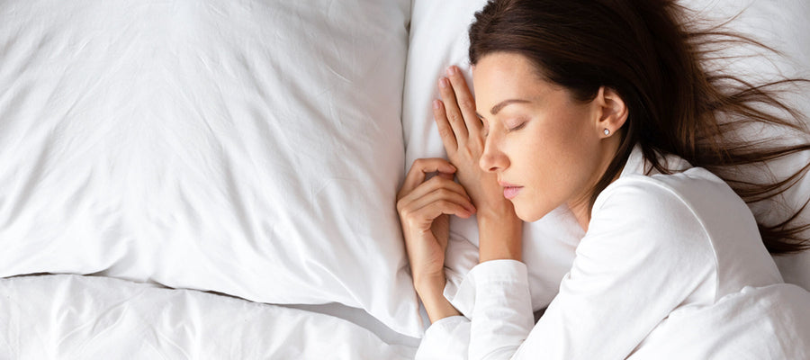 woman sleeping on her side