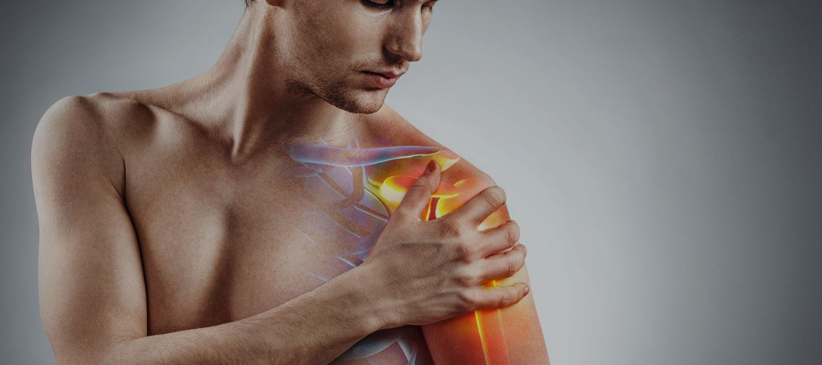 body with focus on shoulder to understand chronic pain