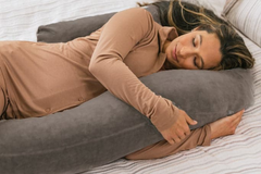 Extra Case for Therapeutic Body Pillow - Dove Gray